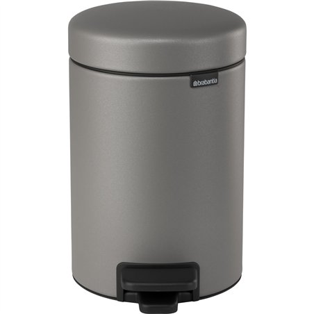 Brabantia pattumiera a pedale Newicon 3L Mineral Concrete Grey