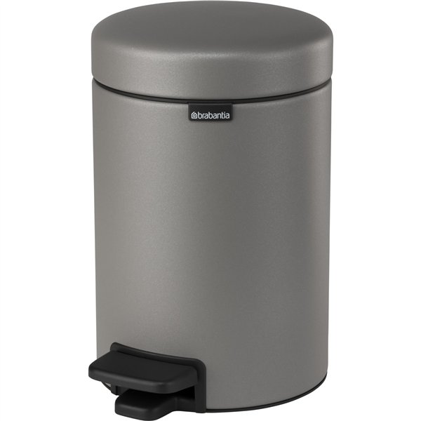 Brabantia pattumiera a pedale Newicon 3L Mineral Concrete Grey