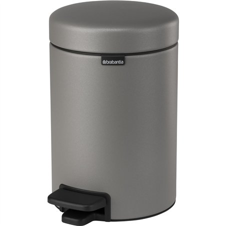 Brabantia pattumiera a pedale Newicon 3L Mineral Concrete Grey