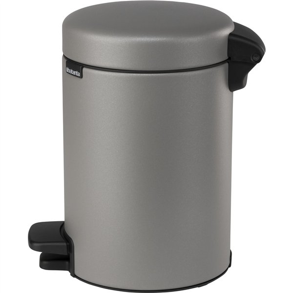 Brabantia pattumiera a pedale Newicon 3L Mineral Concrete Grey