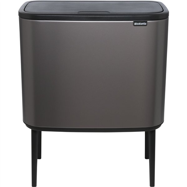 Brabantia pattum. Bo Touch Bin Platinum, 11 + 23 L