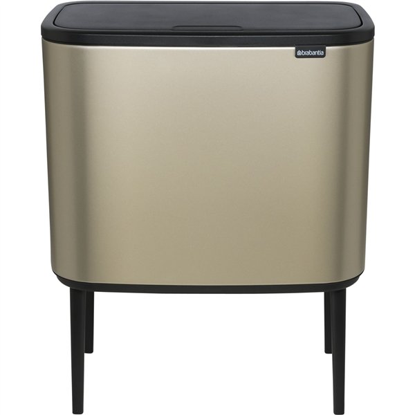 Brabantia pattum. Bo Touch Bin Champagne, 11 + 23 L