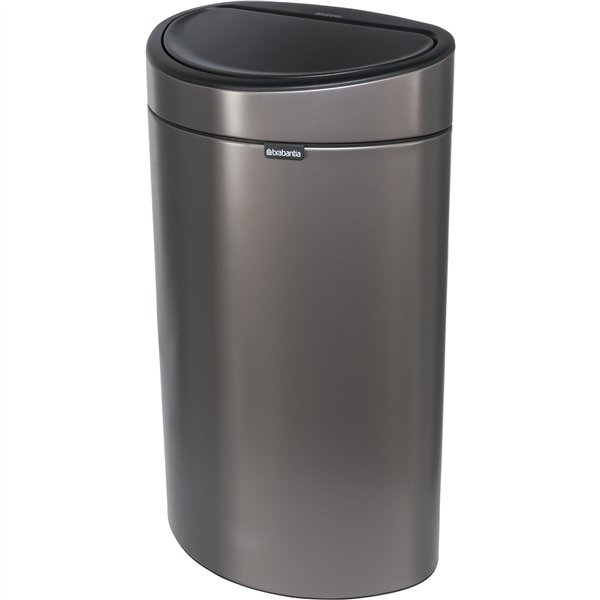 Brabantia pattumiera Touch Bin New,recycle, 23+10 L Platinum