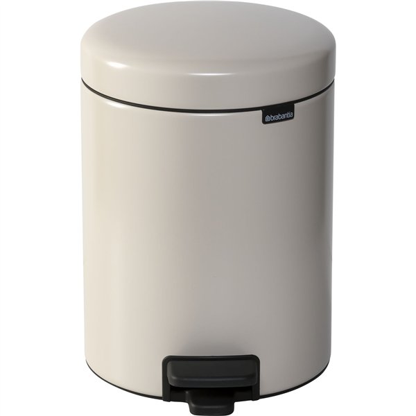 Brabantia pattumiera a pedale Newicon 5 L beige