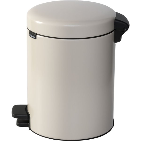 Brabantia pattumiera a pedale Newicon 5 L beige
