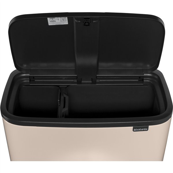 Brabantia pattum. Bo Touch Bin 11 + 23 L Soft Beige
