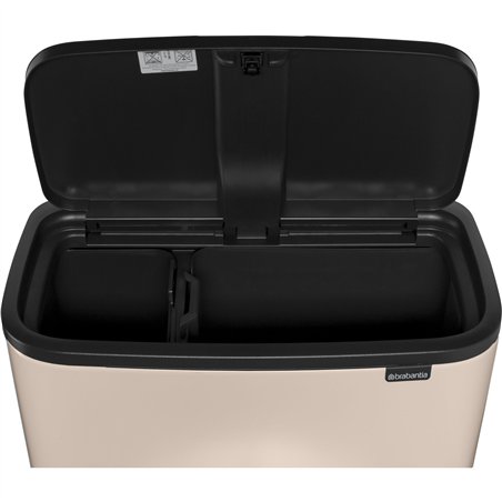Brabantia pattum. Bo Touch Bin 11 + 23 L Soft Beige