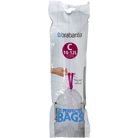 Brabantia PerfectFit sacchi immondizia tipo C 10-12 L,20 pz.