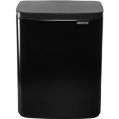 Brabantia BO pattumiera 12 litri nero opaco