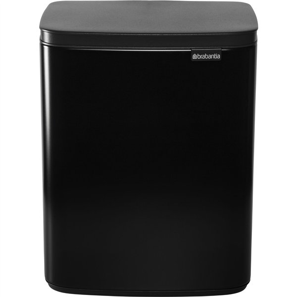 Brabantia BO pattumiera 12 litri nero opaco