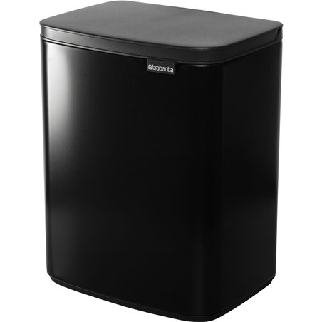 Brabantia BO pattumiera 12 litri nero opaco