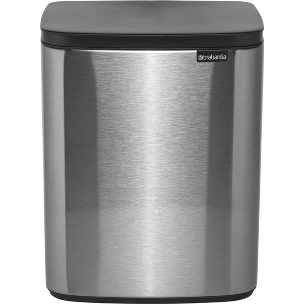 Brabantia BO pattumiera 12 litri acciaio opaco  Fingerprint Proof