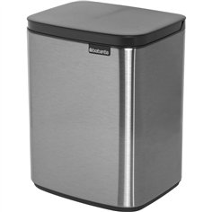 Brabantia BO pattumiera 12 litri acciaio opaco  Fingerprint Proof 2