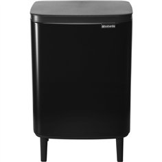 Brabantia BO pattumiera HI 12 l nero opaco