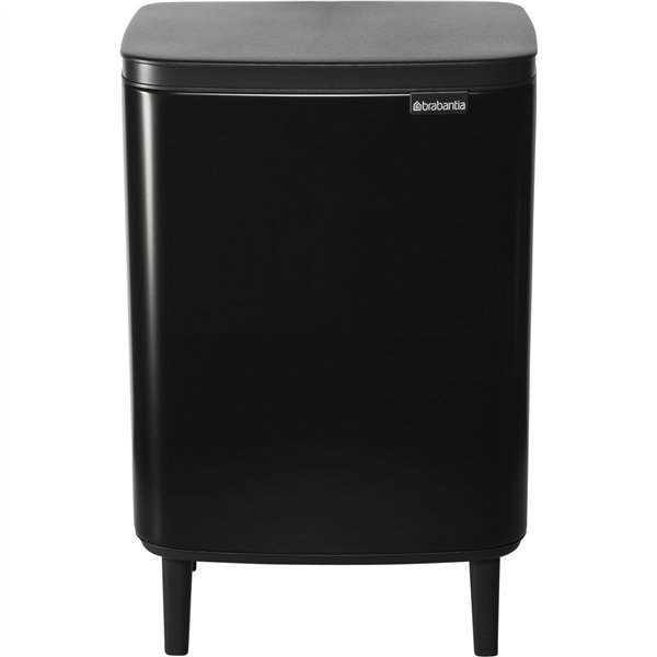 Brabantia BO pattumiera HI 12 l nero opaco
