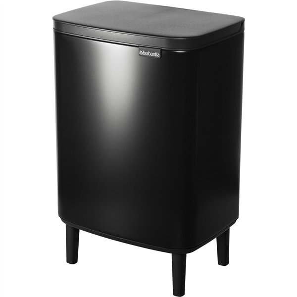 Brabantia BO pattumiera HI 12 l nero opaco