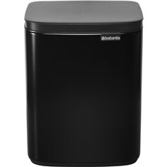 Brabantia BO pattumiera 7 litri nero opaco