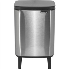 Brabantia BO pattumiera HI 7 l Matt Steel Fingerprint Proof