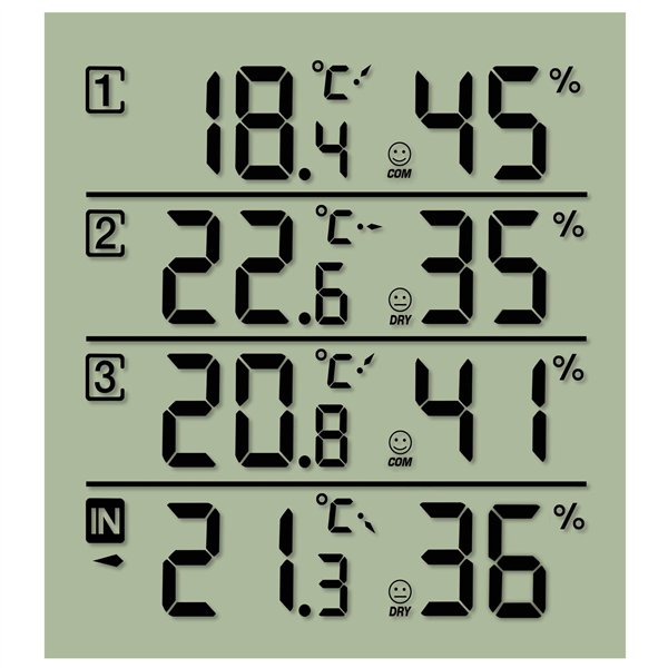 Bresser Temeo Hygro Quadro bianco