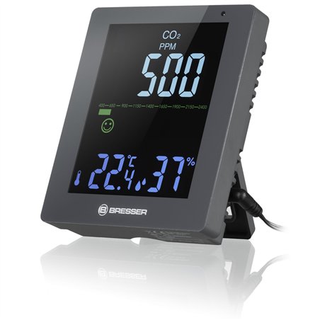 Bresser CO² monitor qualità dell'aria grigio