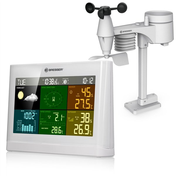 Bresser Wetter Center 5-in-1 Comfort weiß