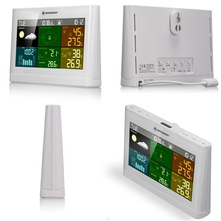 Bresser Wetter Center 5-in-1 Comfort weiß