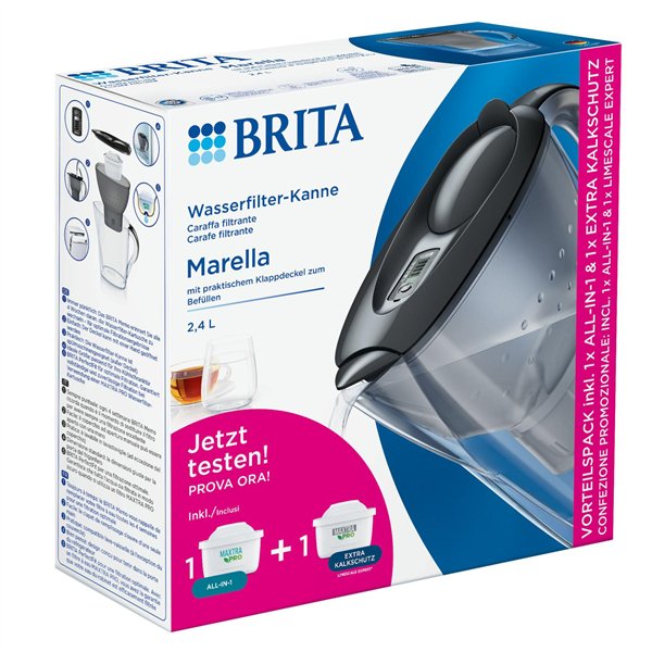 Brita Marella graphite incl. incl. 1x ALL-in-1, 1x extra lime