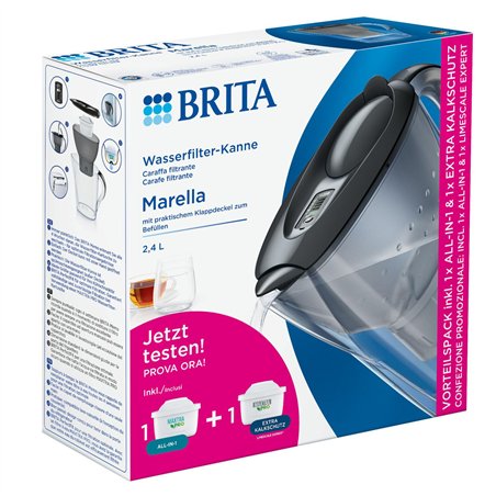 Brita Marella graphite incl. incl. 1x ALL-in-1, 1x extra lime