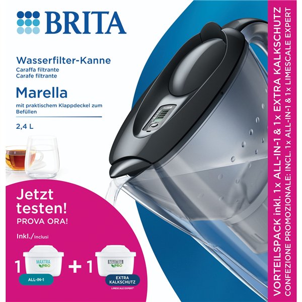 Brita Marella graphite incl. incl. 1x ALL-in-1, 1x extra lime