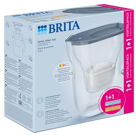 Brita Style Essential steinblau inkl. 1xMXPRO PP & 1xMXPRO EK