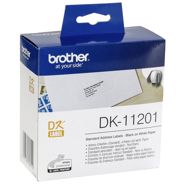 Brother Etichette per indirizzi bianco 29x 90 mm 400 pz.DK-11201