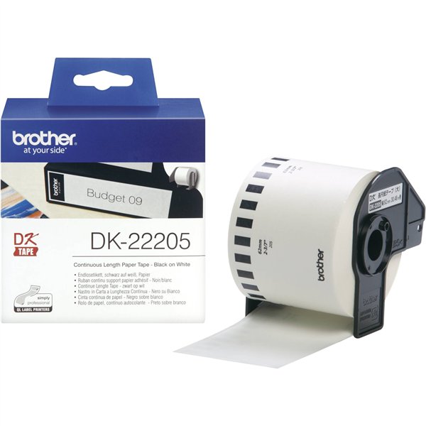 Brother etichette infin. carta bian., 30,48 m x 62 mm  DK-22205