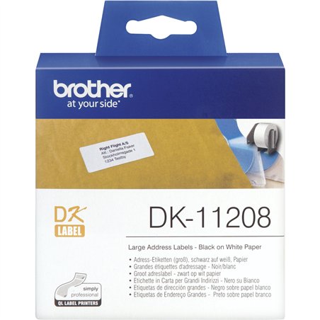 Brother etichette indirizzo 38 x 90 mm 400 pz.      DK-11208