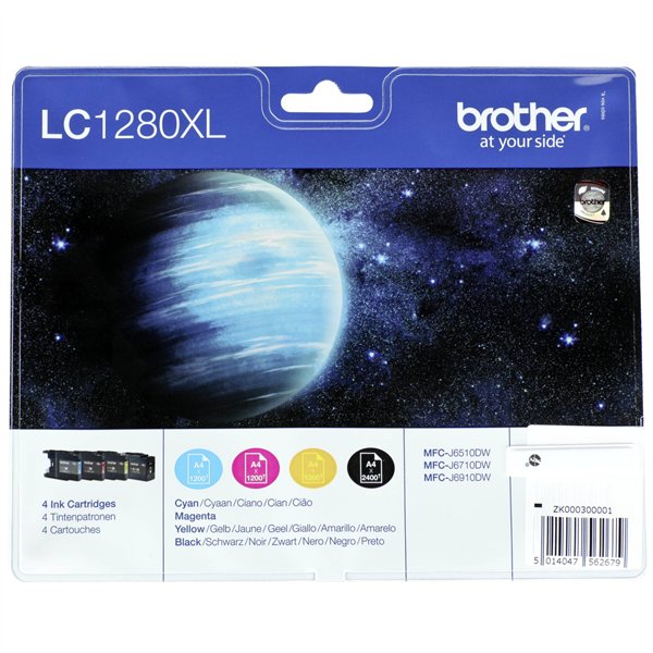 Brother LC-1280 XL Value-Pack BK/C/M/Y