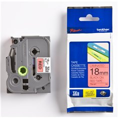 Brother Nastro per etichettatore TZE-441 rosso/nero  18 mm