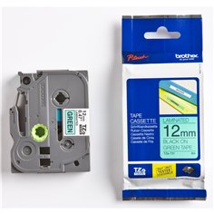 Brother Nastro per etichettatore TZE-731 verde/nero   12 mm