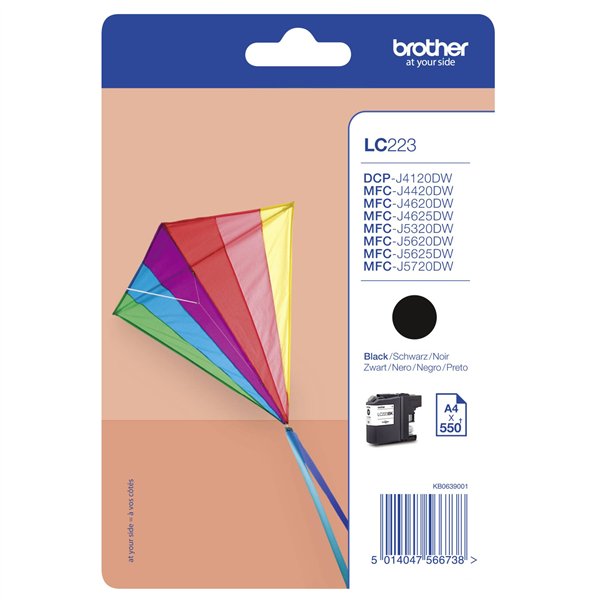 Brother LC-223 BK nero