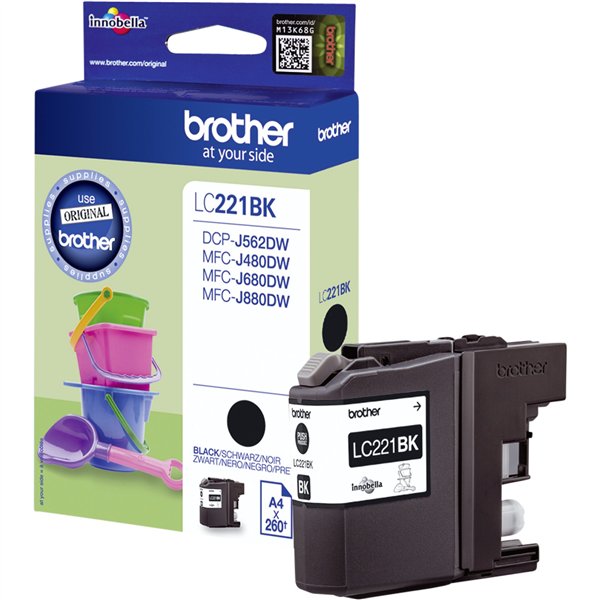 Brother LC-221 BK nero