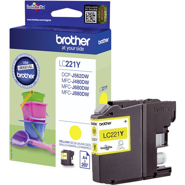 Brother LC-221 Y giallo
