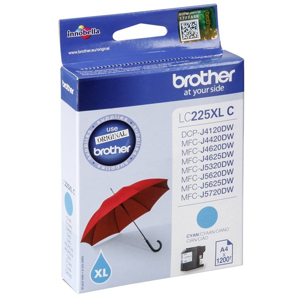 Brother LC-225 XLC ciano