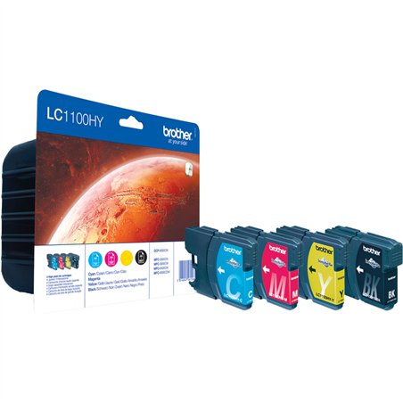 Brother LC-1100 HY Value Pack BK/C/M/Y