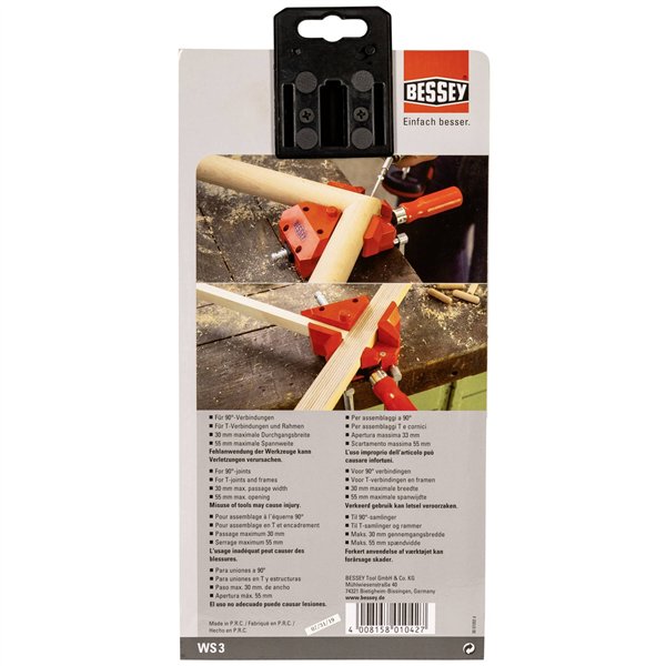 BESSEY morsa per serraggio in squadra WS3