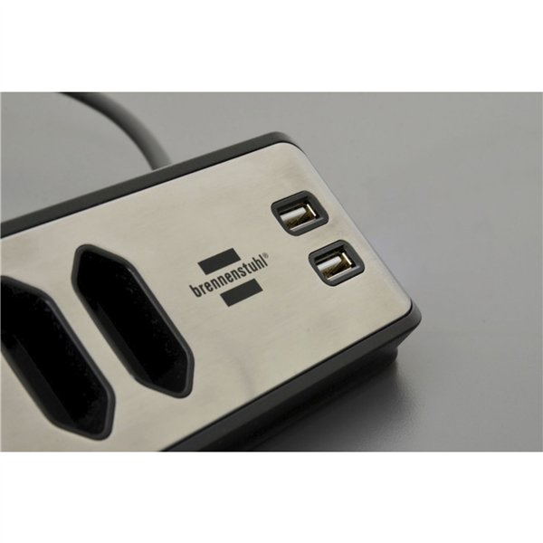 Brennenstuhl estilo presa multipla 4 prese nero