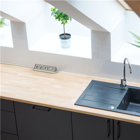 Brennenstuhl estilo presa multipla 4 prese bianco