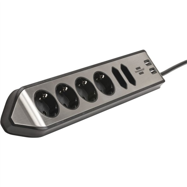 Brennenstuhl estilo presa multipla 6 prese nero