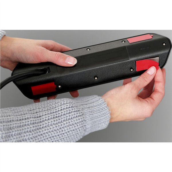 Brennenstuhl estilo presa multipla 6 prese nero