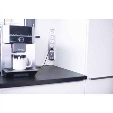 Brennenstuhl estilo presa multipla 6 prese bianco