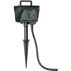 Brennenstuhl presa multipla da giardino 4 pr. con picchetto