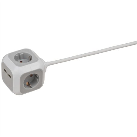 Brennenstuhl caricatore USB presa multipla a cubo 4 prese