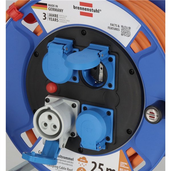 Brennenstuhl avvolg. CEE 300 25m arancione camping